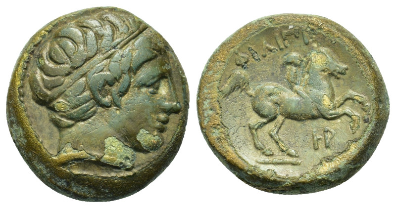 Kings of Macedon. Philip II (359-336 BC). Æ (16,8mm, 6.3g). Uncertain Macedonian...