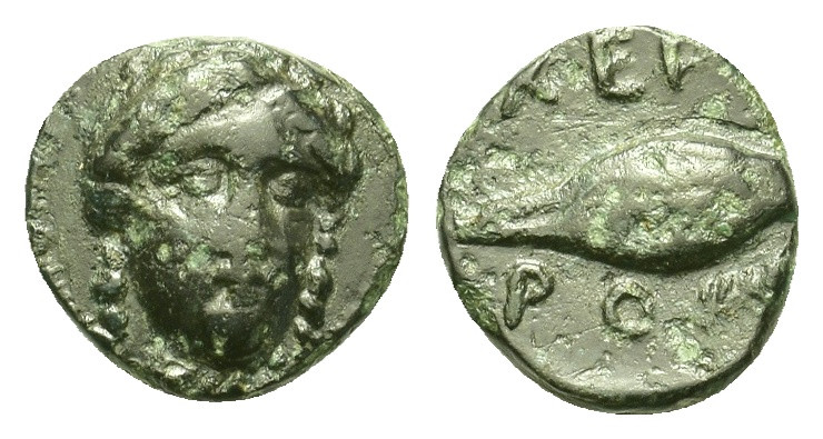 Thrace, Chersonesos, c. 4th century BC. Æ (10,8mm, 1.2g). Facing head of Demeter...