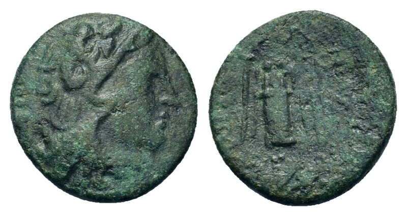 Thrace, Lysimacheia, c. 309-220 BC. Head of Herakles r. R/ Nike standing l., hol...