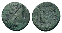 Thrace, Lysimacheia, c. 309-220 BC. Head of Herakles r. R/ Nike standing l., holding wreath and palm branch. HGC 3.2, 1500; SNG Copenhagen, 901-2.