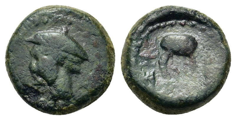 Thrace, Sestos, c. 2nd-1st century BC. Æ (12,2mm, 2.7g). Head of Hermes l., wear...