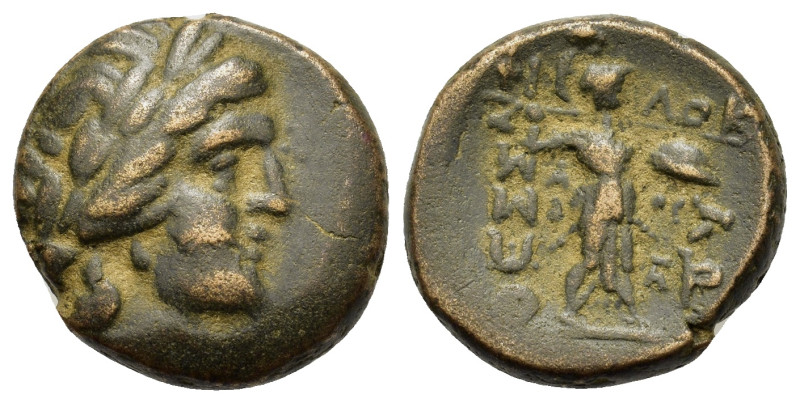 Thessaly, Thessalian League, c. 196-27 BC. Æ (18,3mm, 6.9g). Philok... and Asor....