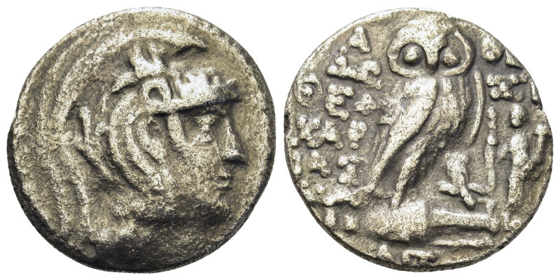 Attica, Athens, c. 100-99 BC. AR New Style Tetradrachm (28,2mm, 15.6g). Head of ...