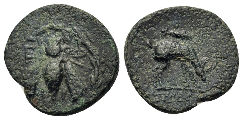 Ionia, Ephesos, c. 190-150 BC. Æ (17,6mm, 3.22g). Athenophilos, magistrate. Bee;...