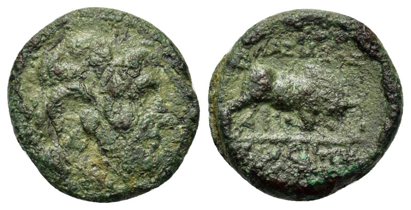 Seleukid Kings. Seleukos I Nikator (312-281 BC). Æ (14,7mm, 0.4g). Seleukeia on ...