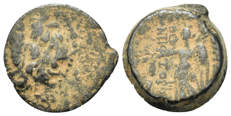 Seleukid Kings, Demetrios II Nikator (146-138 BC). Æ (19mm, 5.80g). Antioch, 129...