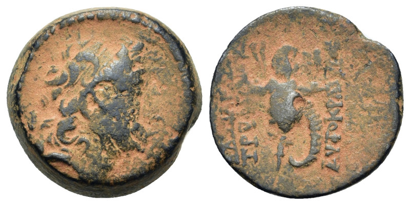 Seleukid Kings, Tryphon (c. 142-138 BC). Æ (17mm, 5.10g). Antioch on the Orontes...
