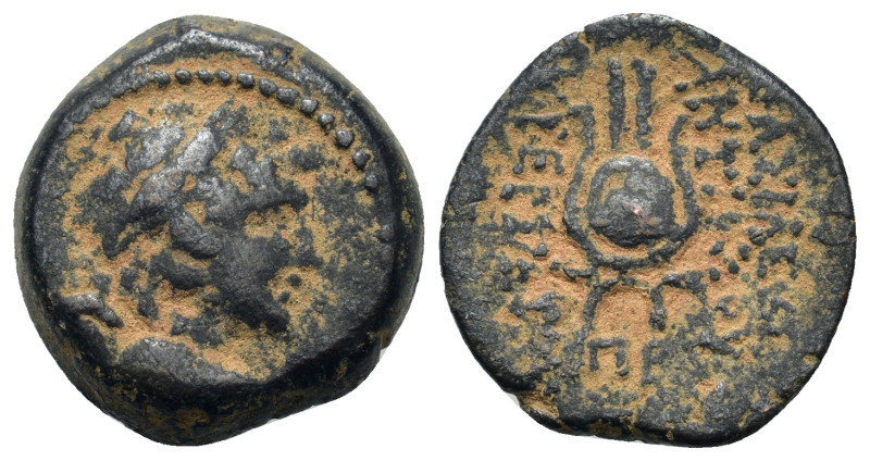 Seleukid Kings. Antiochos VII Euergetes (138-129 BC.) Æ (17,1mm, 5.5g). Antioch....