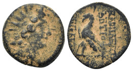 Seleukid Kings. Antiochos VIII Epiphanes (121/0-97/6 BC). Æ (17,6mm, 4.88g). Antioch on the Orontes. Diademed and radiate head r. R/ Eagle standing l....