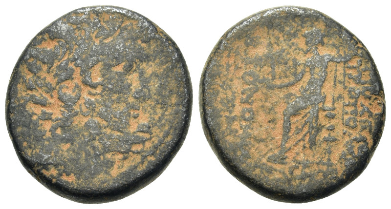 Seleukis and Pieria, Antioch, c. 1st century BC. Æ (20,4mm, 10.1g). Laureate hea...