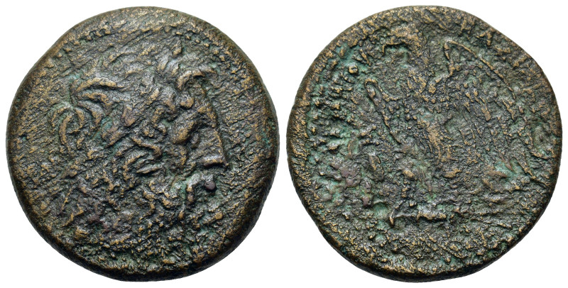 Ptolemaic Kings of Egypt. Ptolemy II Philadelphos (285-246 BC). Æ Diobol (28,7mm...