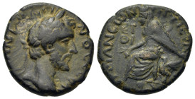 Antoninus Pius (138-161). Cappadocia, Tyana. Æ (22mm, 9.40g). Dated RY 19 (AD 156/7). Laureate head right. R/ Tyche seated left; ЄT/ΘI (date) to left....