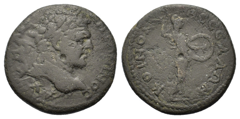 Caracalla (198-217). Thessaly, Koinon of Thessaly. Æ (21,5mm, 6g). Laureate and ...
