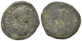 Caracalla (198-217). Arcadia, Phigaleia. Æ (22,5mm, 6.65g). MAP AYP ANTWNINOC laureate, draped and cuirassed bust to right. R/ Φ Ι Α Λ Ε Ω Ν Artemis S...