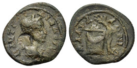 Gordian III (238-244). Bithynia, Nicaea. Æ (20,8mm, 3g). Laureate and draped bust r. R/ Altar.