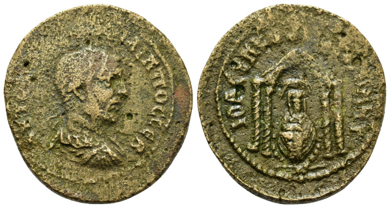 Philip I (244-249). Mesopotamia. Nisibis. Æ (25mm, 10.5g). Laureate and cuirasse...