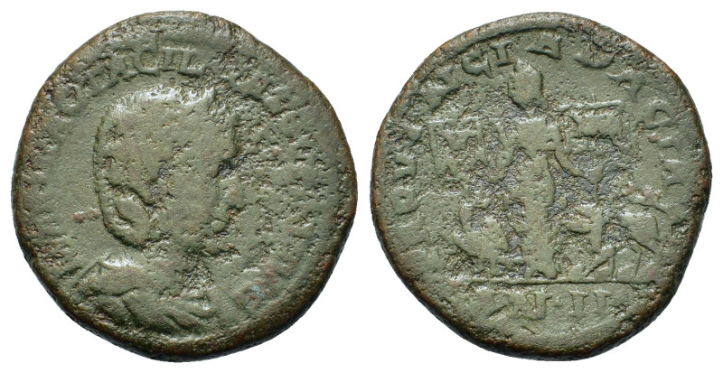 Otacilia Severa (Augusta, AD 244-249). Dacia. Æ (15,3mm, 4.2g). Diademed and dra...