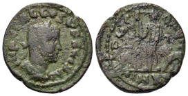 Trebonianus Gallus (251-253). Moesia, Superior, Viminacium. Æ (26,6mm, 10.2g). Laureate, draped and cuirassed bust r. R/ Moesia standing between bull ...