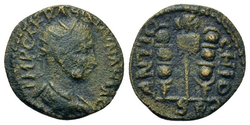 Volusianus (251-253). Pisidia, Antioch. Æ (26,7mm, 14.7g). Radiate, draped and c...