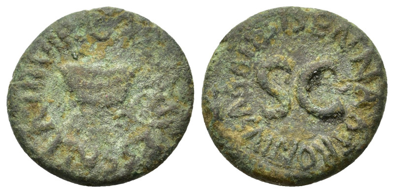 Augustus (27 BC-AD 14). Æ Quadrans (16,4mm, 2.7g). Rome, 5 BC. Apronius, Galus, ...