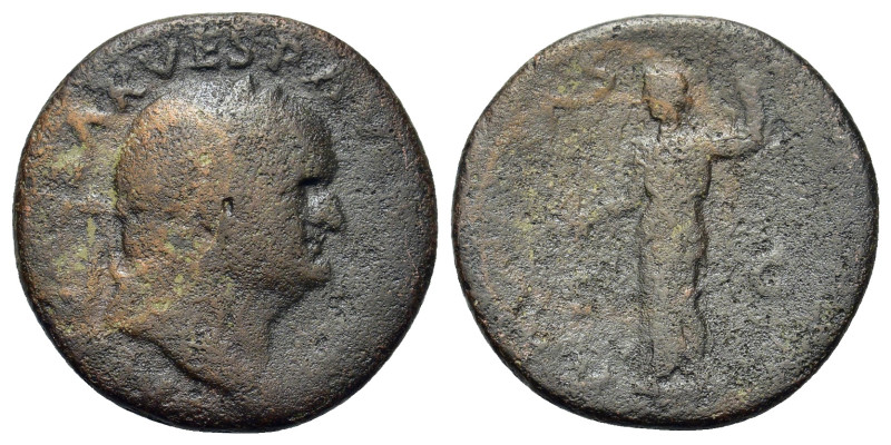 Vespasian (69-79). Æ As (24,3mm, 8.4g). Laureate head r. R/ Aequitas standing l....