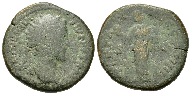 Antoninus Pius (138-161). Æ Dupondius (25,5mm, 12.4g). Rome, AD 159-160. Radiate...