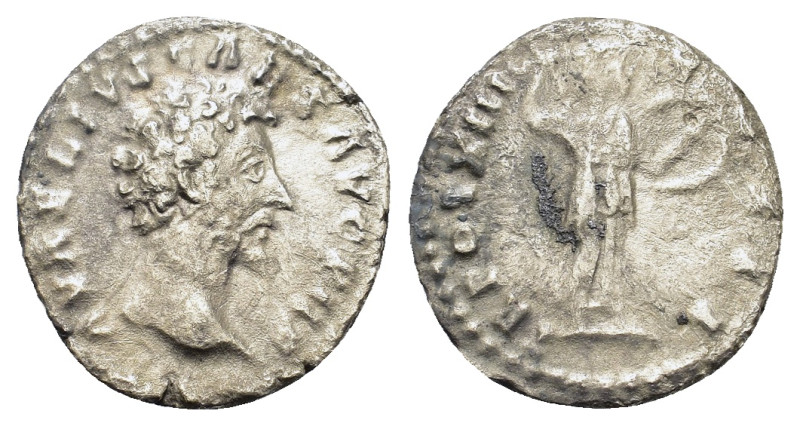 Marcus Aurelius (Caesar, 139-161). AR Denarius (16,4mm, 2.6g). Rome. Bare head t...