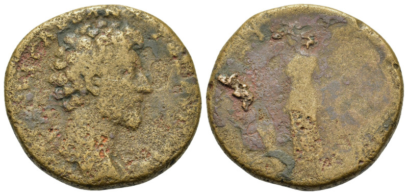 Marcus Aurelius (Caesar, AD 139-161). Æ Sestertius (30,3mm, 23.88g). Rome. Bare ...