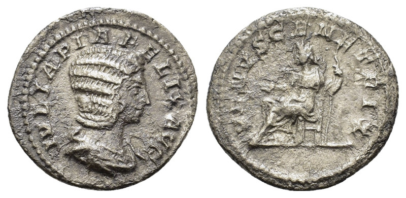 Julia Domna (mother of Caracalla) (193-217). AR Denarius (19,7mm, 1.7g). Rome, A...