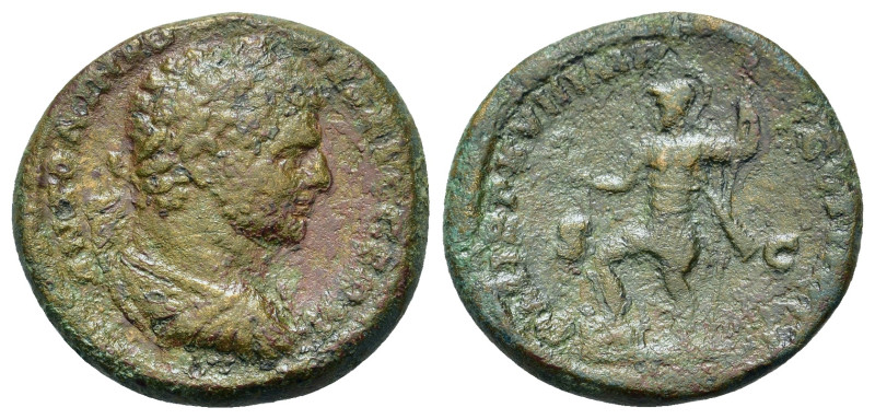 Caracalla (198-217). Æ As (25,2mm, 9g). Rome. Laureate, cuirassed and draped bus...