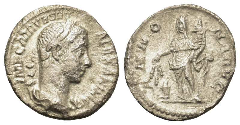 Severus Alexander (222-235). AR Denarius (18,8m, 2.5g). Rome. Laureate and drape...