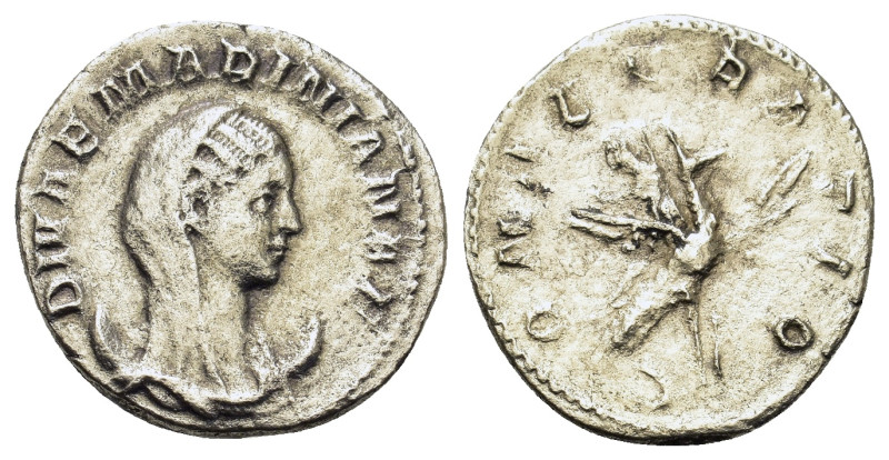 Diva Mariniana (died before 253). AR Antoninianus (20mm, 4.28g). Rome, 254-6. Ve...