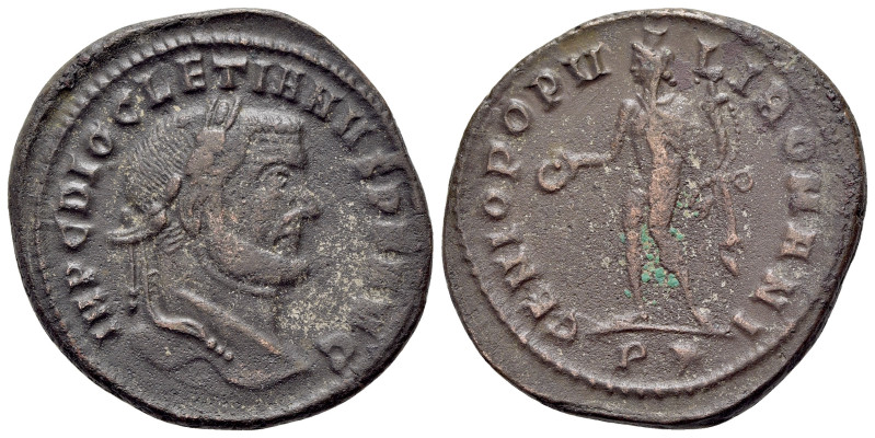 Diocletian (284-305). Æ follis (29mm, 10.63g, 6h). Rome, c. AD 299. IMP C DIOCLE...