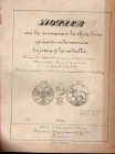 TRACHSEL C.F. - Notice sur les animausc et les ogjets divers representes sur les monnaies les jetons e les medailles. Lausanne, 1880. pp. 8, disegno i...