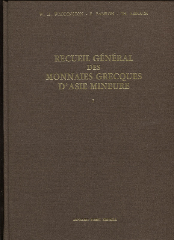 WADDINGTGTON W.H., BABELON E., TH. REINACH. – Recueil général des monnaies grecq...