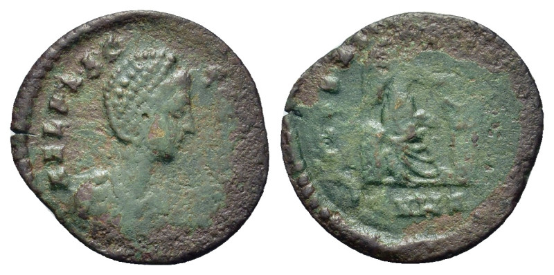 Aelia Flaccilla (Augusta, 379-386/8). Æ Nicomedia (14,3mm, 0.7g). Draped bust r....