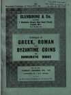 Catalogue of Greek, Roman and Byzantine Coins also Numismatic Books. Day of sale: Thursday, November 27th, 1958. 1958. 44pp, 5 b/w plates