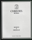 Christie's Roma, Monete e Medaglie. 15 March 1984. 87pp, 14 b/w plates.