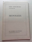 Loudmer G. Poulain H. Collection M.X. Monnaies Grecques, Romaines, Byzantines et Barbares...Paris 15-16 Juin 1976. Brossura ed. pp. 36, lotti 769, tav...