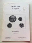 Poindessault B Monnaies Antiques Grecques et Romaines. Belle Serie de monnaies indo-Grecques. Monnaies Francaises en Or et en Argent. Livres Numismati...