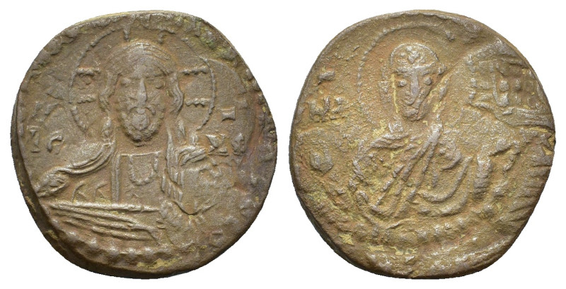 Romanus IV, Diogenes (1068-1071). Æ Follis (7g). IC-XC to left and right of bust...