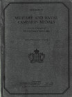 Sotheby's, Military and Naval Campaign Medals From the Collection of the Late Charles Lovell, M.B.E. Second (Final) Part. 15th and 16th November 1978....