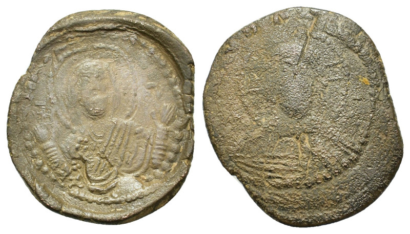 Romanus IV, Diogenes (1068-1071). Æ Follis (9.4g). IC-XC to left and right of bu...