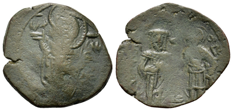 Latin Rulers of Constantinople (1204-1261). Æ Trachy (23mm, 2.7g). Constantinopl...