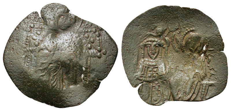 Uncertain ruler (c. 12th century AD). BI Aspron Trachy (25mm, 1.50g). The Theoto...