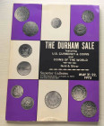 Superior Galleries The Durham sale Unted States currency & Coins and Coins of the World ( Gold and Silver). Los Angeles 21-22 May 1973. Brossura ed. p...