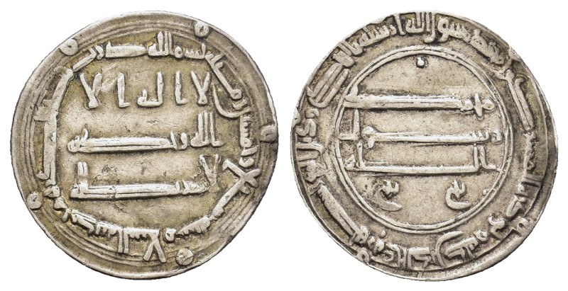 Abbasid, Al-mansur AR dirham (24mm, 2,5g.) 153 AH.al-Muhammadiya mint. A-213.2
