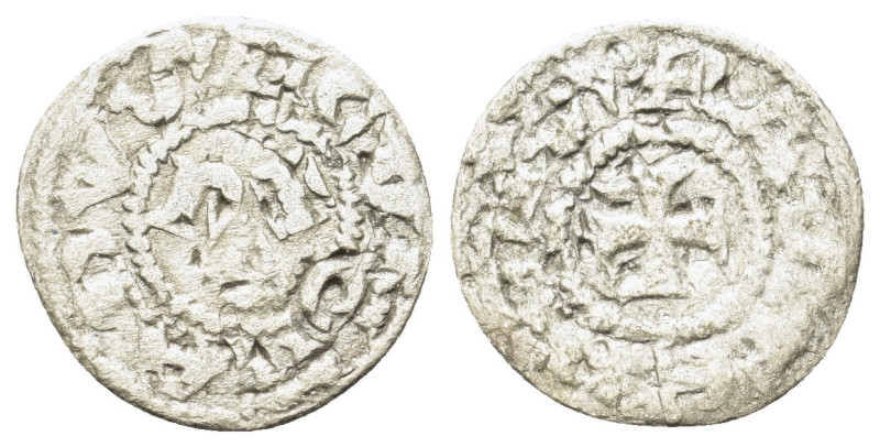 Italy, Asti. Comune (1140-1336). BI Denaro (16mm, 0.60g). CVNRADUS II around R Є...