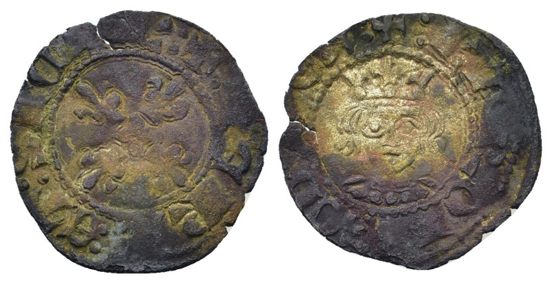 Italy, Napoli (Naples, Kingdom). Carlo II d'Angio BI Denaro Regale (17mm, 0.6g)....