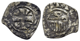 Italy, Rome. Senate, c. 14th-15th century. BI Denaro Provisino (17mm, 0.86g). Comb; star-S-crescent R/ Cross. Biaggi 2119.